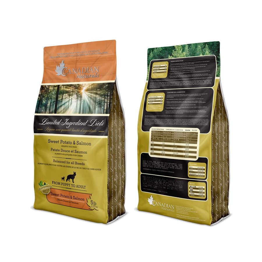 Canadian Naturals Dog Limited Ingredient Diet Salmon & Sweet Potato 25LB