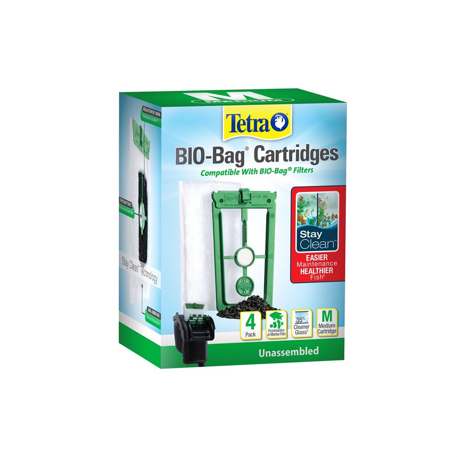 Spectrum Tetra StayClean BioBag Cartridge Medium 4Pack