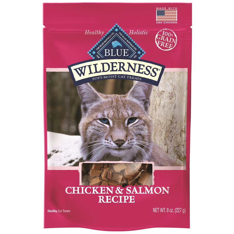 Blue Wilderness Chicken Salmon Cat Treats 8 / 8oz
