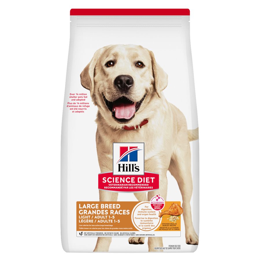 Hill's Science Diet Légère Chien Grande Races avec Poulet & Orge 30 LB