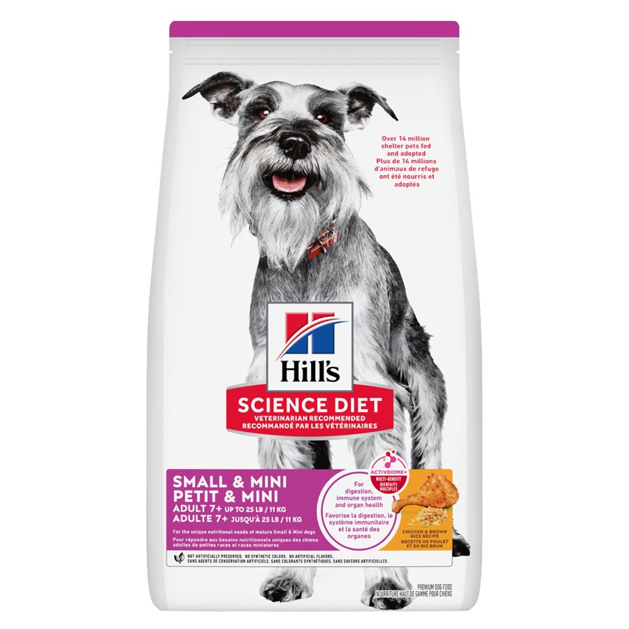 Hill's Science Diet Sénior 7+ Chien Petite & Miniature Poulet Orge & Riz