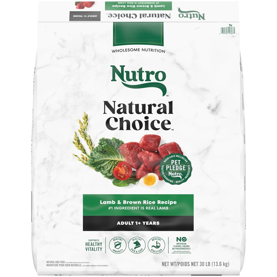NUTRO Natural Choice Adult Dog Lamb & Brown Rice 30LB