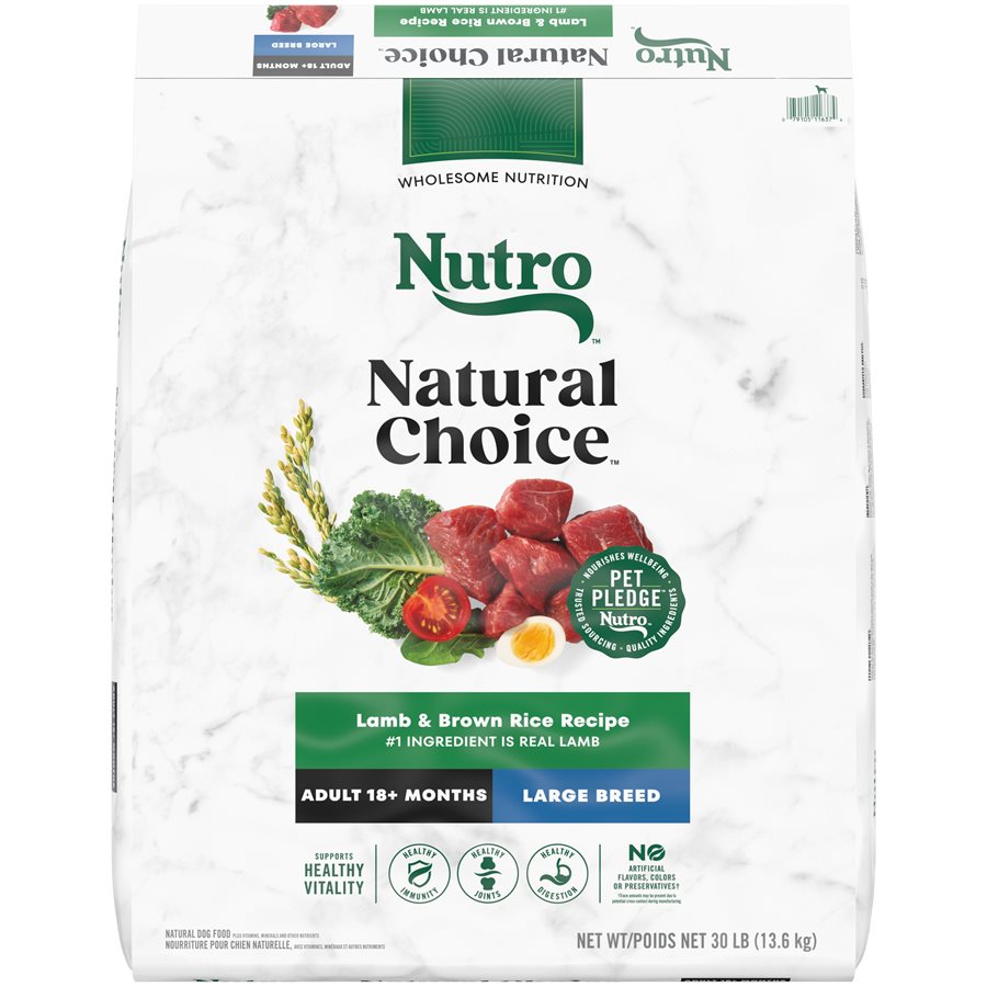 NUTRO Natural Choice Large Breed Adult Dog Lamb & Brown Rice 30LB