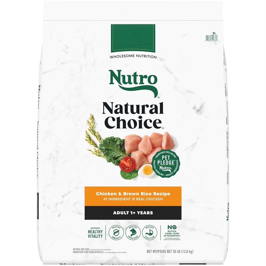 NUTRO Natural Choice Adult Dog Chicken & Brown Rice 30LB