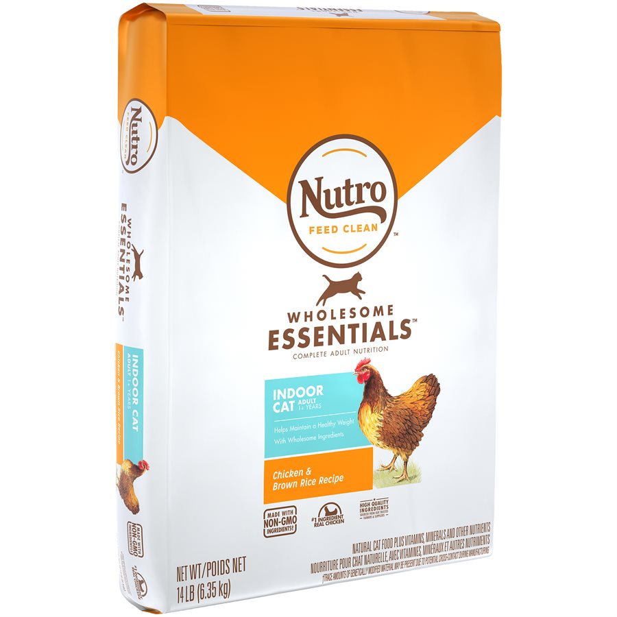 NUTRO Cat Indoor Adult Ckn & Brown Rice 14LB