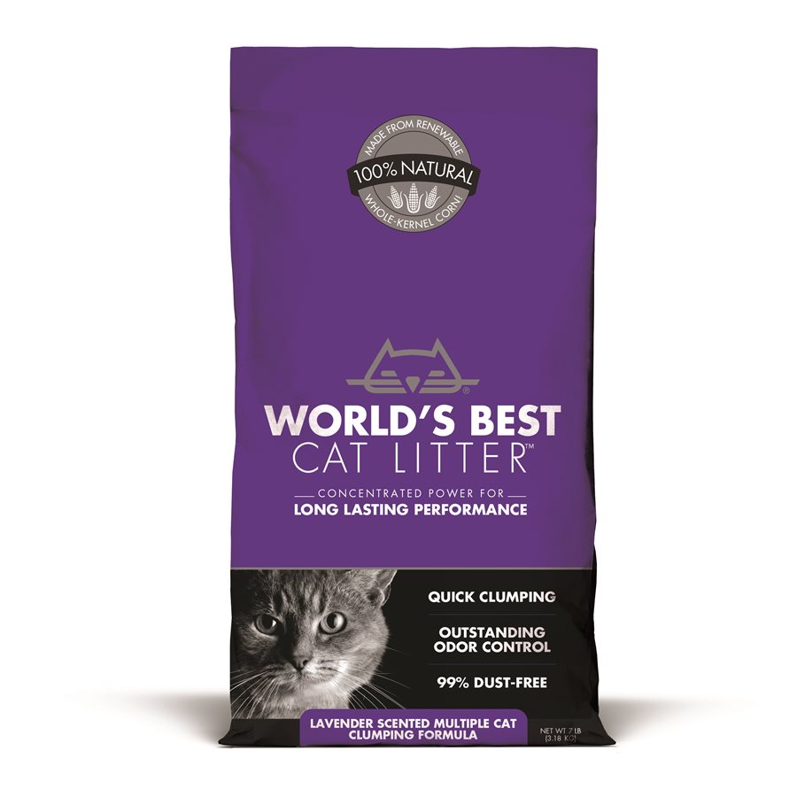 World's Best Cat Litter Lavender Scented MultiCat Litter 7LB