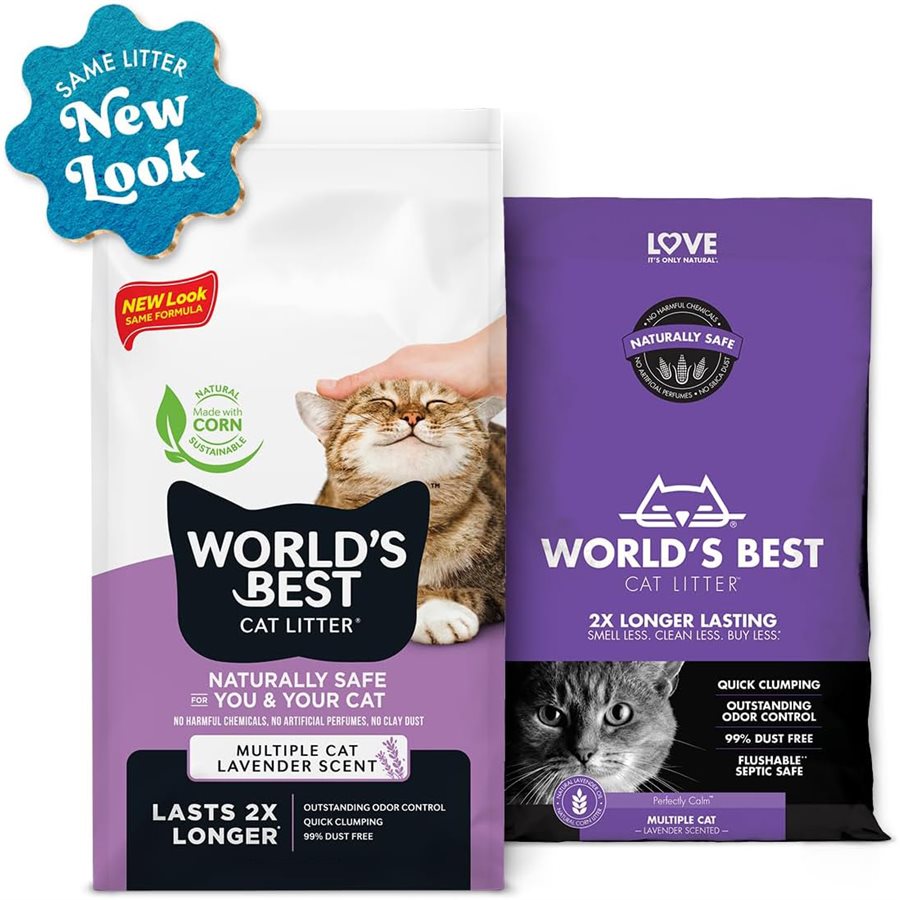 World's Best Cat Litter Formule MultiChats Parfum de Lavande 14 LB