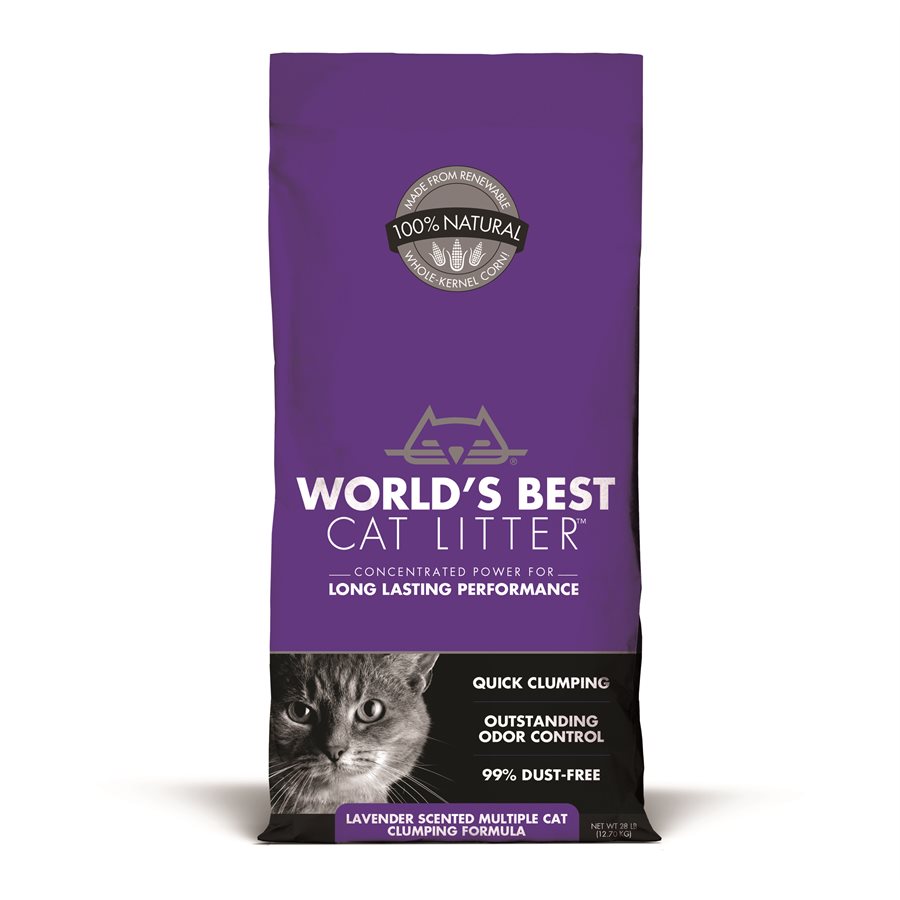 World's Best Cat Litter Lavender Scented MultiCat Litter 28LB