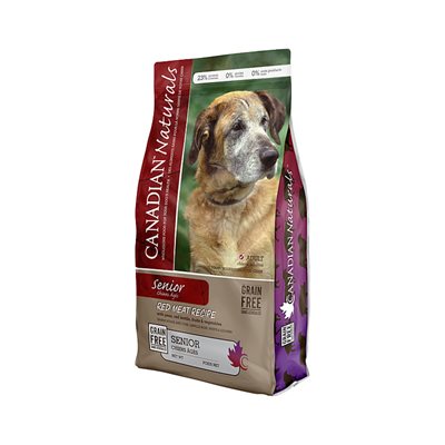 Canadian Naturals Série Valeur Chien Âgé Viande Rouge Sans Céréales 5LB Canadian Naturals Série Valeur Chien Âgé Viande Rouge Sans Céréales 5LB