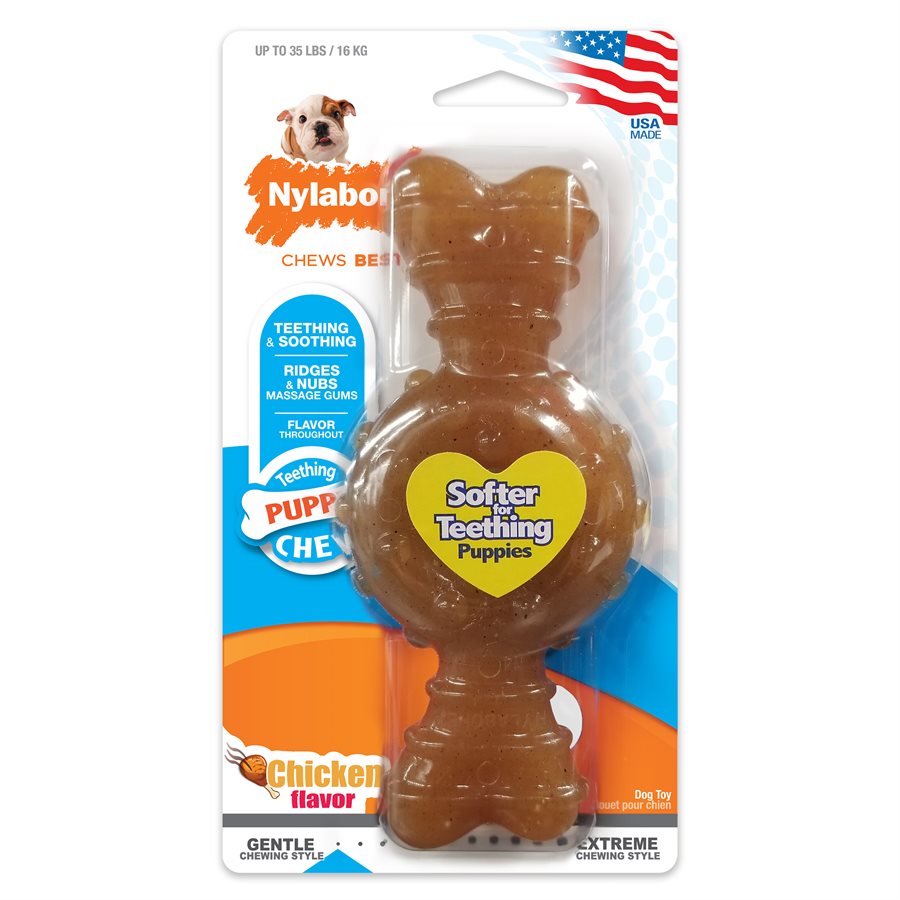 Nylabone Puppy Chew Ring Bone Wolf