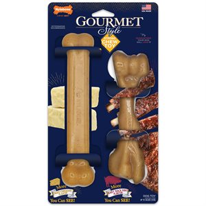 Nylabone Style Gourmande Os Durable Fémur Fromage & Côtes Grand / Géant 2MCX