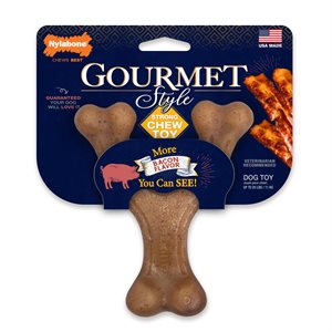 Nylabone Style Gourmande Os Durable Bréchet Saveur de Bacon Régulier