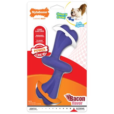 Nylabone Power Chew Rolling Dog Toy Rolley Bacon Large / Giant