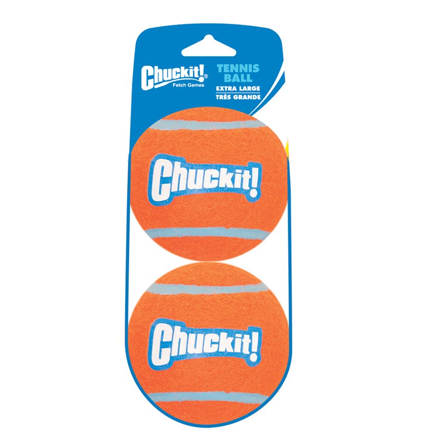 CHUCK IT! Launcher Compatible Tennis Ball Extra Large 2Pack