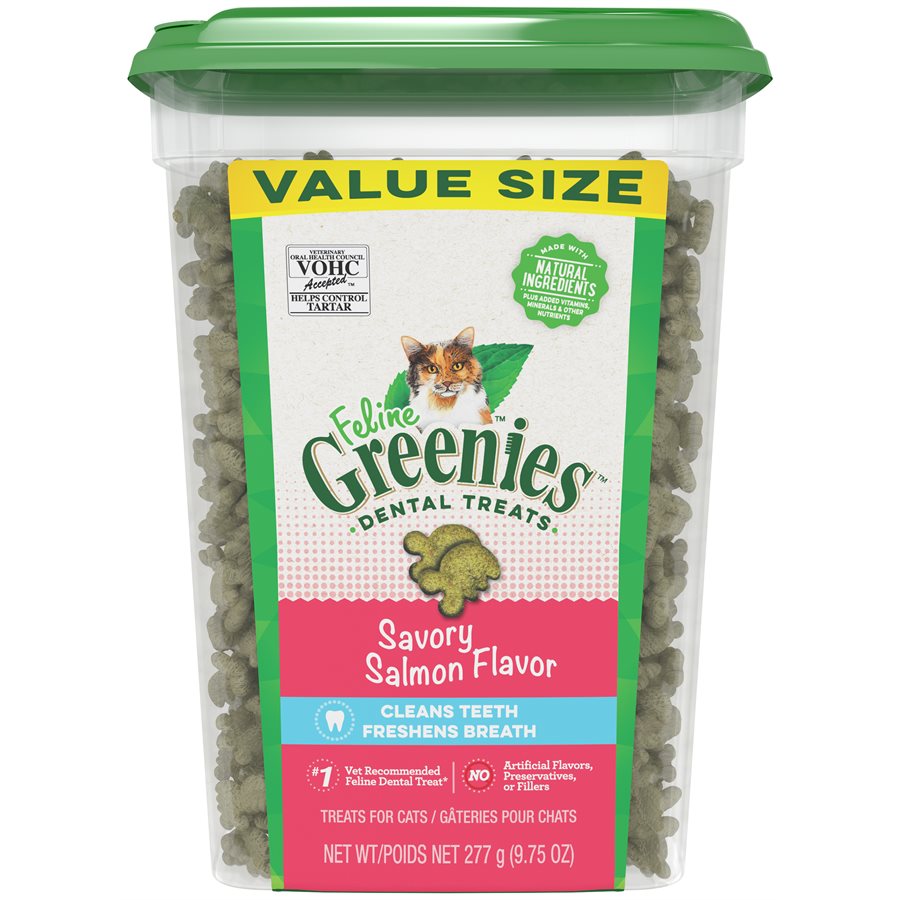 Greenies Feline Salmon Complete Dental Treat 9.75oz