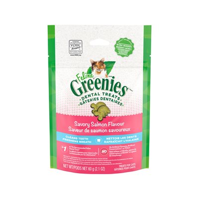 Greenies Feline Salmon Complete Dental Treat 2.1oz