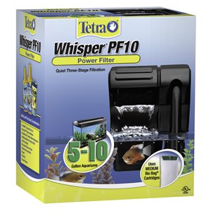 Tetra Filtre Puissant « Whisper 10 » 5 - 10 Gallons 