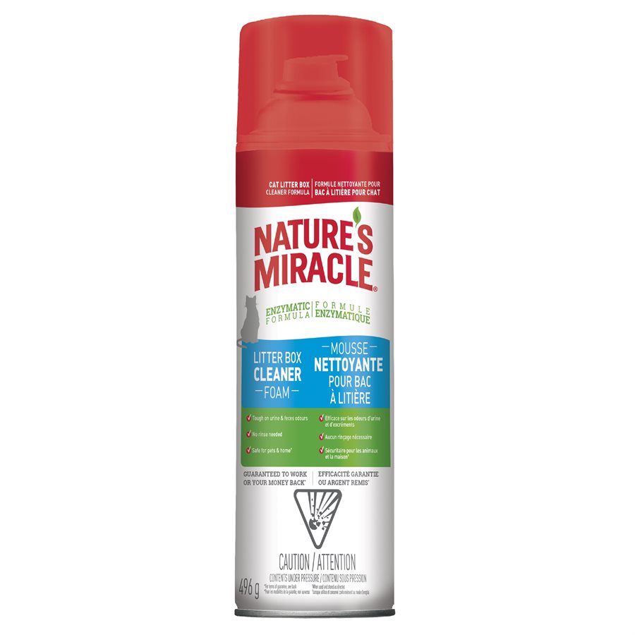 Spectrum Nature's Miracle Litter Box Cleaner Foam Aerosol 17.5oz