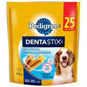 Pedigree DentaStix Original Flavor Medium 25 Count 608g