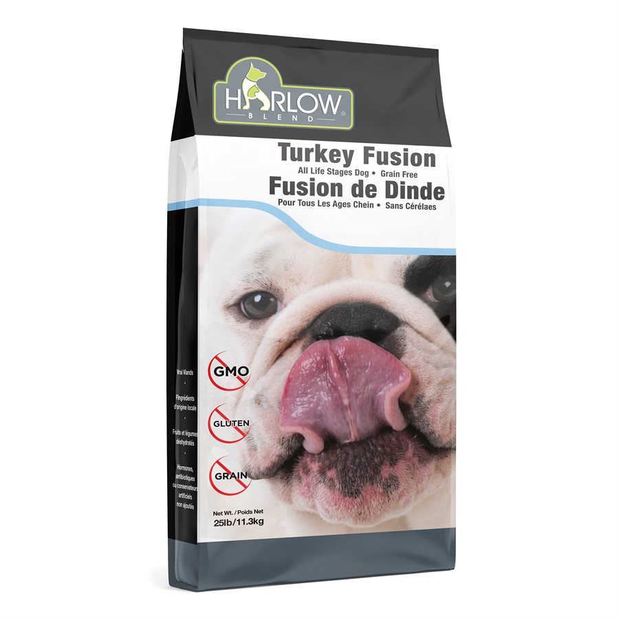 Harlow Blend Fusion Dog Food Grain Free Turkey Formula 25LBS