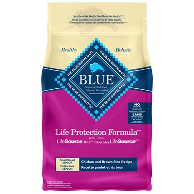 Blue Buffalo Life Protection Small Breed Senior Dog Chicken & Brown Rice 15LB Blue Buffalo Life Protection Small Breed Senior Dog Chicken & Brown Rice 15LB