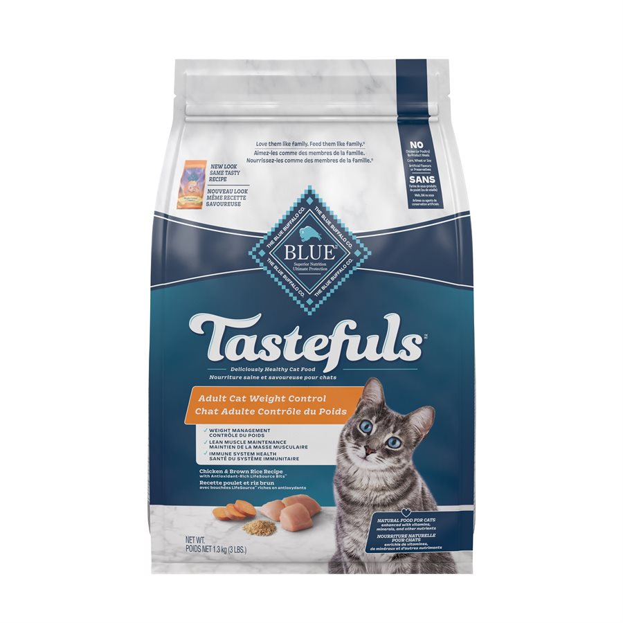 Blue Buffalo Tastefuls Weight Control Adult Cat Chicken 3LB