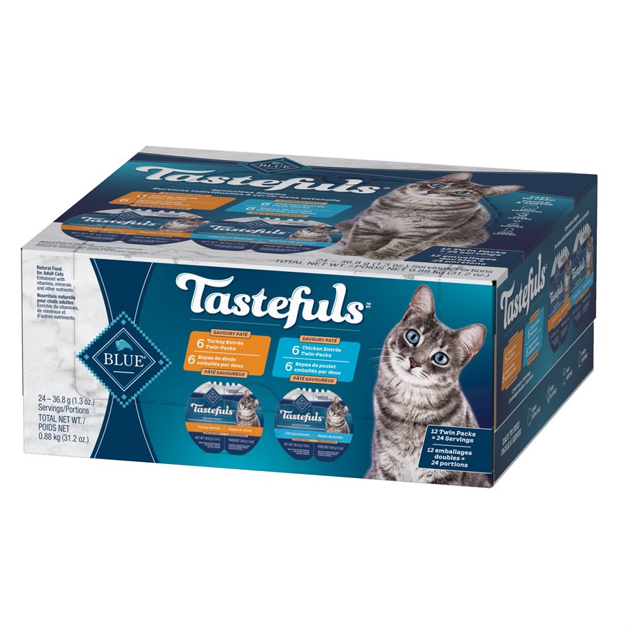 Blue Buffalo Tastefuls Spoonless Singles Cat Chicken / Turkey Entrée