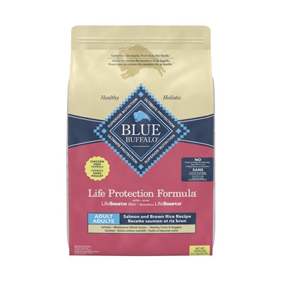 Blue Buffalo Life Protection Chien Adulte Saumon & Riz Brun 26LB Blue Buffalo Life Protection Chien Adulte Saumon & Riz Brun 26LB