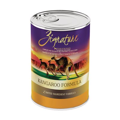 Zignature Formule Limité d'Ingrédients Kangourou Sans Céréales pour Chiens 12 / 13 oz Zignature Formule Limité d'Ingrédients Kangourou Sans Céréales pour Chiens 12 / 13 oz