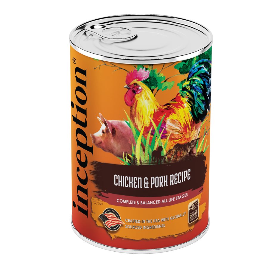 Inception Canned Dog Food Chicken with Pork Recipe 12 / 13oz