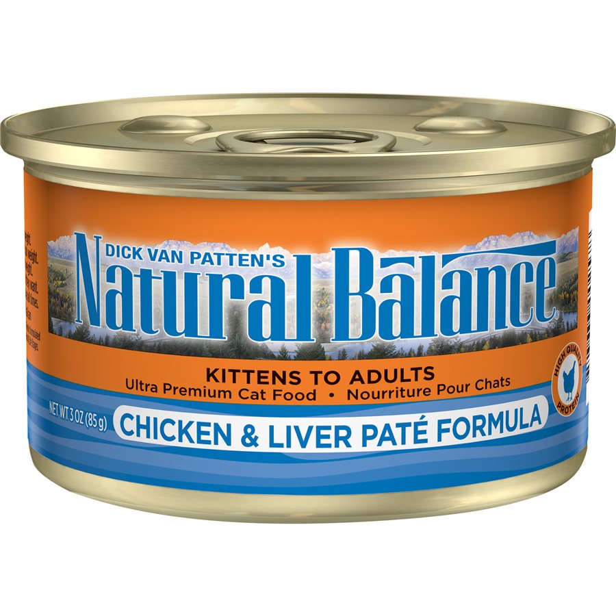 Natural Balance Cat Chicken & Liver Pâté Formula Cans 24 / 3oz