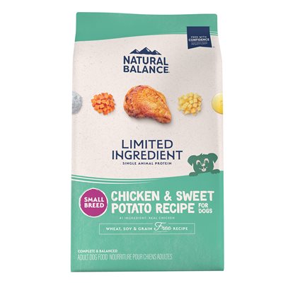 Natural Balance LID Chien Adulte Poulet Sans Céréales Petites Bouchées 12 LB Natural Balance LID Chien Adulte Poulet Sans Céréales Petites Bouchées 12 LB