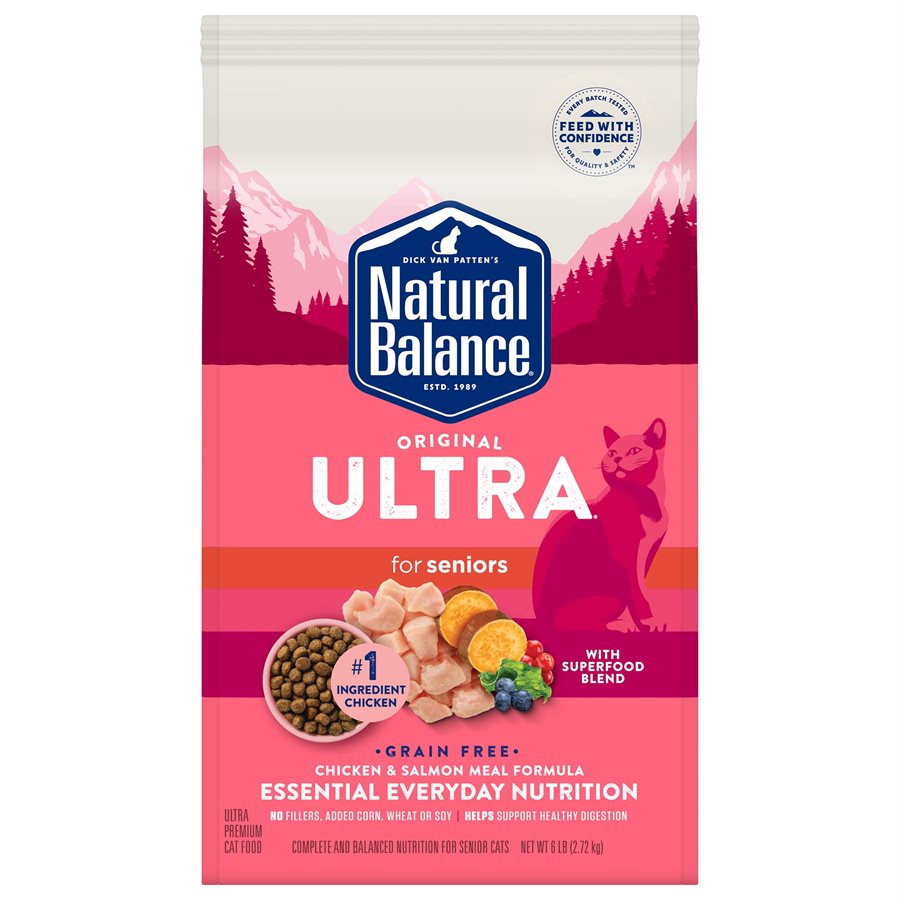 Natural Balance Cat Original Ultra Grain Free Senior Chicken & Salmon 6 lb