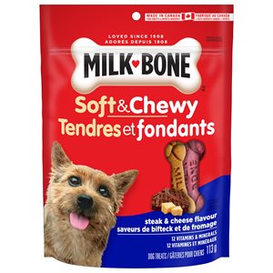 Smuckers Gâteries « Milk Bone » Doux & Moelleux Saveur de Bifteck & Fromage 12 / 113g