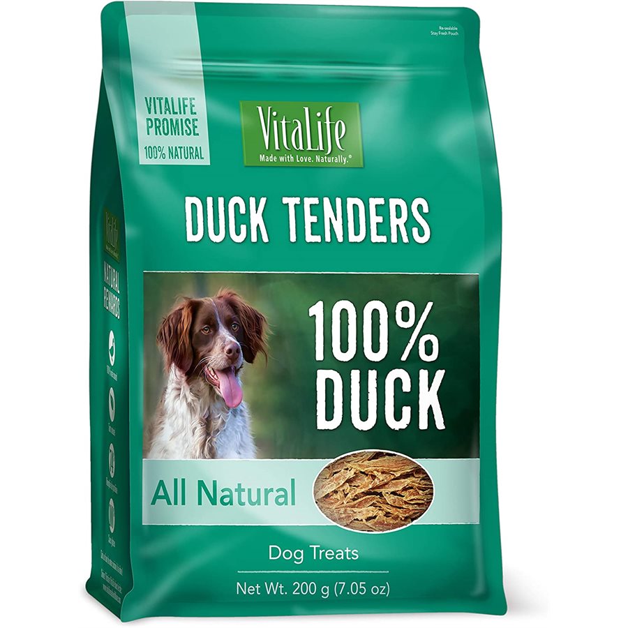 VitaLife Dog Jerky Treats Duck Tenders 200g