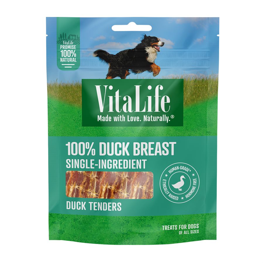 VitaLife Dog Jerky Treats Duck Tenders 400g