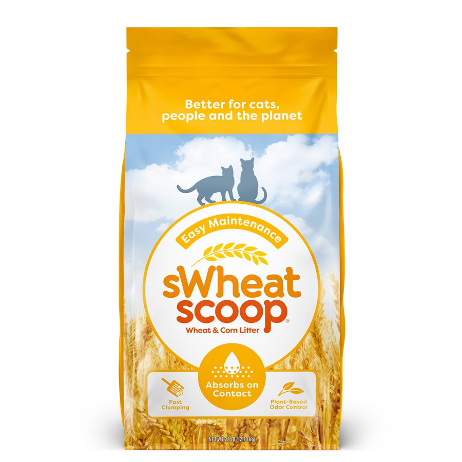 sWheat Scoop Clumping Wheat & CornBased Cat Litter 25LB