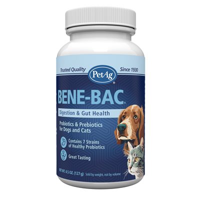 PetAg Bene-Bac® Plus Probiotic Pet Powder 4.5oz PetAg Bene-Bac® Plus Probiotic Pet Powder 4.5oz