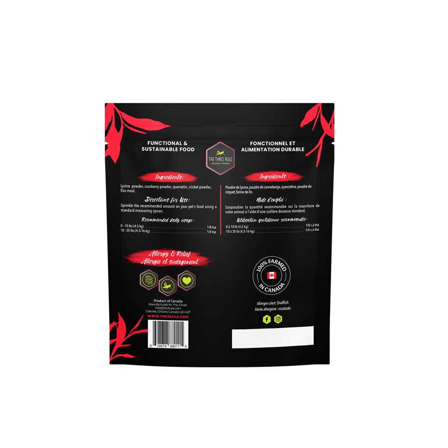 THE THRE3 RULE Allergy & Relief Cat Supplement 60g