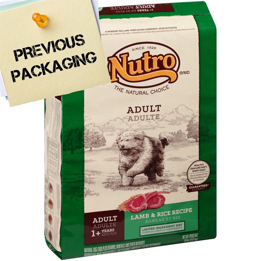 NUTRO Natural Choice Adult Dog Lamb & Brown Rice 30LB