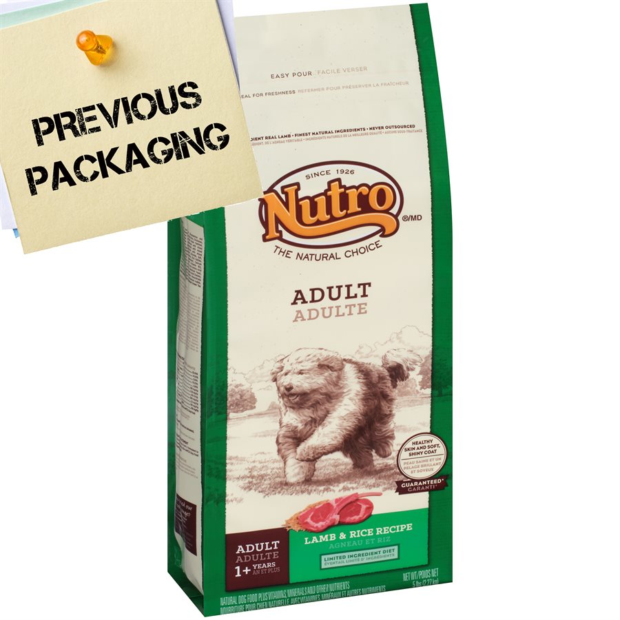 NUTRO Natural Choice Adult Dog Lamb & Brown Rice 5LB
