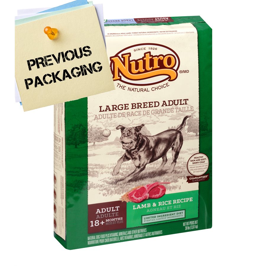 NUTRO Wholesome Essentials Large Breed Adult Dog Lamb & Rice 30LB
